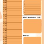 printable daily planner