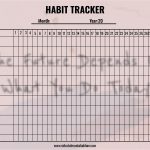Printable habit tracker