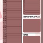 printable daily planner
