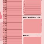 printable daily planner
