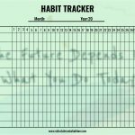Printable habit tracker
