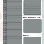 printable daily planner
