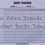 Printable habit tracker