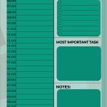 printable daily planner